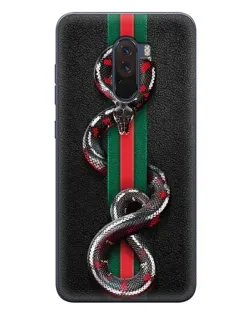 Чехол для Xiaomi POCO F1 с картинкой «Gucci — змея на полосе» Чехол для Xiaomi POCO F1 с картинкой «Gucci — змея на полосе»
