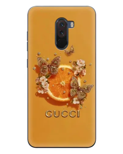 Чехол для Xiaomi POCO F1 с картинкой «Gucci — золотые бабочки» Чехол для Xiaomi POCO F1 с картинкой «Gucci — золотые бабочки»