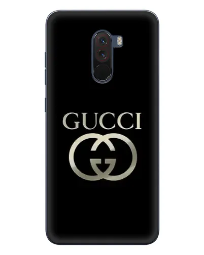 Чехол для Xiaomi POCO F1 с картинкой «Gucci — золото на черном» Чехол для Xiaomi POCO F1 с картинкой «Gucci — золото на черном»