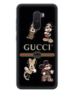 Чехол для Xiaomi POCO F1 с картинкой «Gucci — герои Disney и монограмма» Чехол для Xiaomi POCO F1 с картинкой «Gucci — герои Disney и монограмма»
