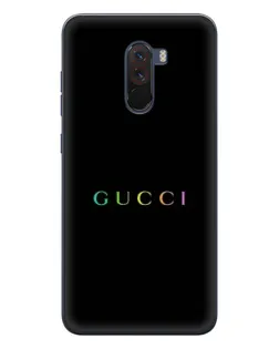 Чехол для Xiaomi POCO F1 с картинкой «Gucci — неоновый минимализм» Чехол для Xiaomi POCO F1 с картинкой «Gucci — неоновый минимализм»