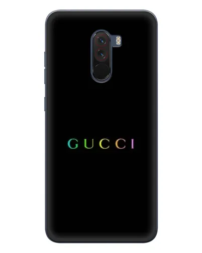 Чехол для Xiaomi POCO F1 с картинкой «Gucci — неоновый минимализм» Чехол для Xiaomi POCO F1 с картинкой «Gucci — неоновый минимализм»