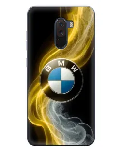 Чехол для Xiaomi POCO F1 с картинкой «Золотистый дым BMW» Чехол для Xiaomi POCO F1 с картинкой «Золотистый дым BMW»