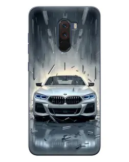 Чехол для Xiaomi POCO F1 с картинкой «BMW в свете фар» Чехол для Xiaomi POCO F1 с картинкой «BMW в свете фар»