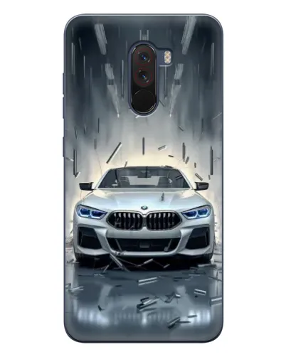 Чехол для Xiaomi POCO F1 с картинкой «BMW в свете фар» Чехол для Xiaomi POCO F1 с картинкой «BMW в свете фар»