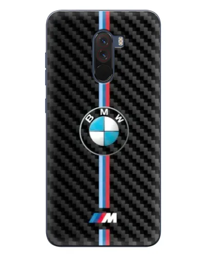 Чехол для Xiaomi POCO F1 с картинкой «Эмблема BMW и карбон» Чехол для Xiaomi POCO F1 с картинкой «Эмблема BMW и карбон»