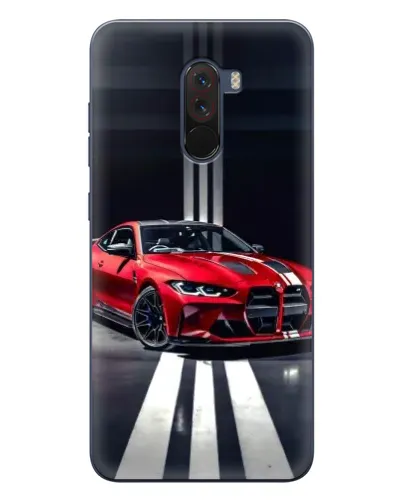 Чехол для Xiaomi POCO F1 с картинкой «Красная BMW на дороге» Чехол для Xiaomi POCO F1 с картинкой «Красная BMW на дороге»
