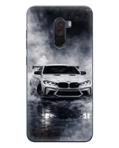 Чехол для Xiaomi POCO F1 с картинкой «BMW сквозь туман» Чехол для Xiaomi POCO F1 с картинкой «BMW сквозь туман»
