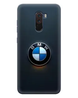 Чехол для Xiaomi POCO F1 с картинкой «Логотип BMW — минимализм» Чехол для Xiaomi POCO F1 с картинкой «Логотип BMW — минимализм»