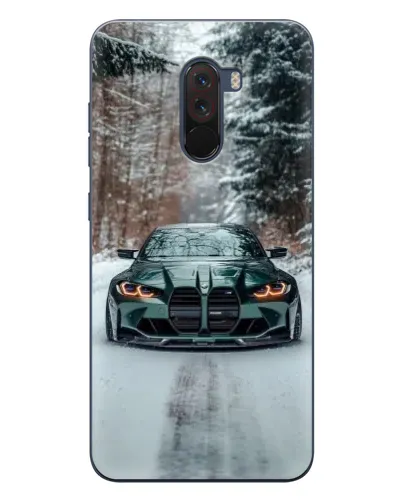 Чехол для Xiaomi POCO F1 с картинкой «BMW в зимнем лесу» Чехол для Xiaomi POCO F1 с картинкой «BMW в зимнем лесу»