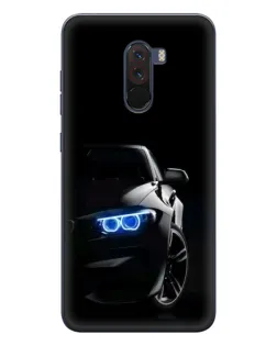 Чехол для Xiaomi POCO F1 с картинкой «BMW — ночной взгляд» Чехол для Xiaomi POCO F1 с картинкой «BMW — ночной взгляд»