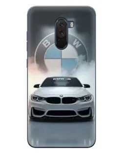 Чехол для Xiaomi POCO F1 с картинкой «BMW в белом дыму» Чехол для Xiaomi POCO F1 с картинкой «BMW в белом дыму»