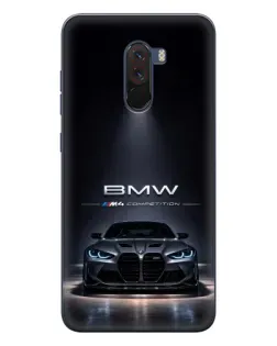 Чехол для Xiaomi POCO F1 с картинкой «BMW сквозь ночной город» Чехол для Xiaomi POCO F1 с картинкой «BMW сквозь ночной город»