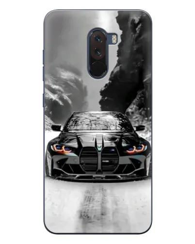 Чехол для Xiaomi POCO F1 с картинкой «BMW — акварельный дрифт» Чехол для Xiaomi POCO F1 с картинкой «BMW — акварельный дрифт»