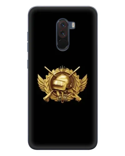 Чехол для Xiaomi POCO F1 с картинкой «PUBG — оранжевый градиент» Чехол для Xiaomi POCO F1 с картинкой «PUBG — оранжевый градиент»
