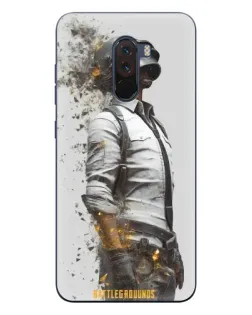 Чехол для Xiaomi POCO F1 с картинкой «PUBG — боец в пыли»