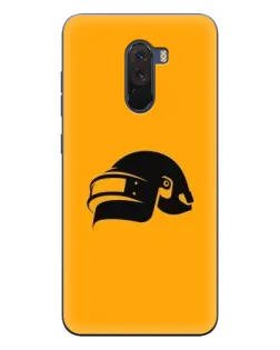 Чехол для Xiaomi POCO F1 с картинкой «PUBG — золотой шлем»
