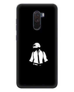 Чехол для Xiaomi POCO F1 с картинкой «PUBG — белый шлем»