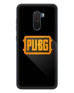 Чехол для Xiaomi POCO F1 с картинкой «PUBG — рамка лого»