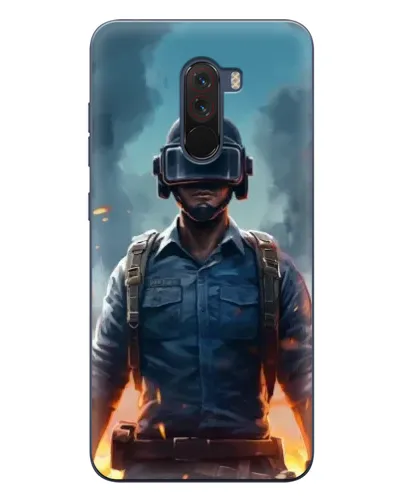Чехол для Xiaomi POCO F1 с картинкой «PUBG — реалистичный герой» Чехол для Xiaomi POCO F1 с картинкой «PUBG — реалистичный герой»