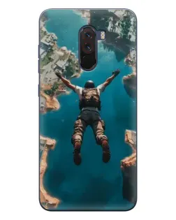 Чехол для Xiaomi POCO F1 с картинкой «PUBG — свободное падение»