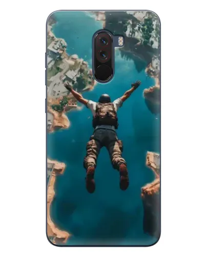 Чехол для Xiaomi POCO F1 с картинкой «PUBG — свободное падение» Чехол для Xiaomi POCO F1 с картинкой «PUBG — свободное падение»