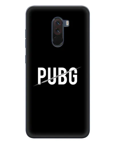 Чехол для Xiaomi POCO F1 с картинкой «PUBG — белый логотип» Чехол для Xiaomi POCO F1 с картинкой «PUBG — белый логотип»