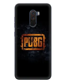 Чехол для Xiaomi POCO F1 с картинкой «PUBG — золотой логотип»