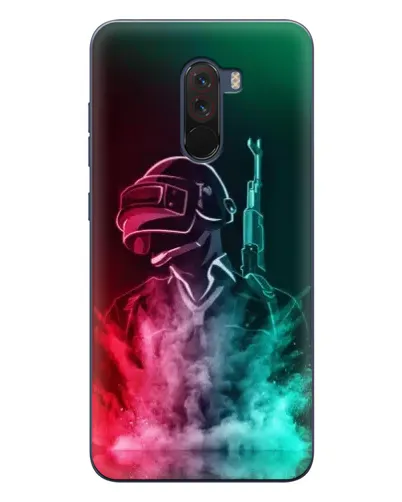 Чехол для Xiaomi POCO F1 с картинкой «PUBG — огненный воин» Чехол для Xiaomi POCO F1 с картинкой «PUBG — огненный воин»