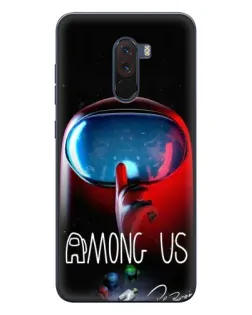 Чехол для Xiaomi POCO F1 с картинкой «Красный импостер — макро» Чехол для Xiaomi POCO F1 с картинкой «Красный импостер — макро»