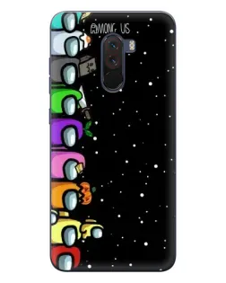 Чехол для Xiaomi POCO F1 с картинкой «Команда Among Us» Чехол для Xiaomi POCO F1 с картинкой «Команда Among Us»
