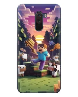 Чехол для Xiaomi POCO F1 с картинкой «Стив на ферме» Чехол для Xiaomi POCO F1 с картинкой «Стив на ферме»