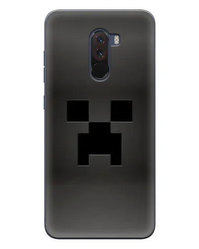 Чехол для Xiaomi POCO F1 с картинкой «Черный крипер градиент»
