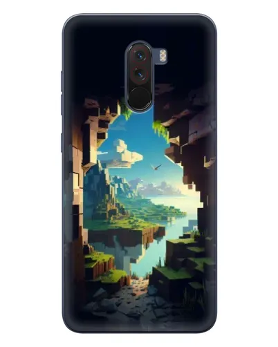 Чехол для Xiaomi POCO F1 с картинкой «Вид из пещеры»