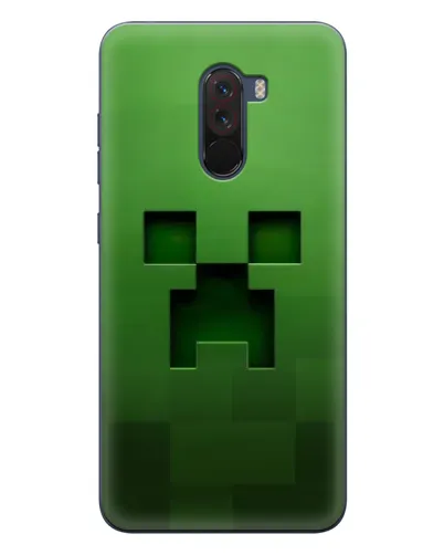 Чехол для Xiaomi POCO F1 с картинкой «Крипер микро-дизайн»