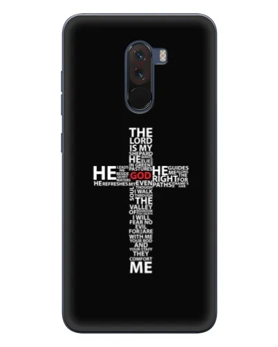 Чохол для Xiaomi POCO F1 з картинкою «Текстовий хрест» Чохол для Xiaomi POCO F1 з картинкою «Текстовий хрест»