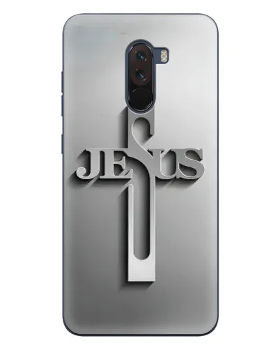 Чехол для Xiaomi POCO F1 с картинкой «Металлический крест Jesus» Чехол для Xiaomi POCO F1 с картинкой «Металлический крест Jesus»