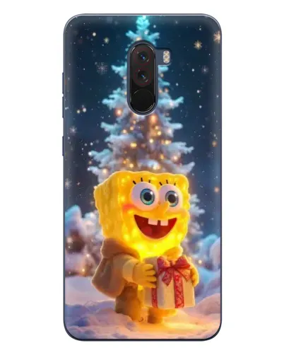 Чехол для Xiaomi POCO F1 с картинкой «Рождественский Спанч Боб» Чехол для Xiaomi POCO F1 с картинкой «Рождественский Спанч Боб»