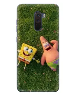 Чехол для Xiaomi POCO F1 с картинкой «Друзья на лужайке»