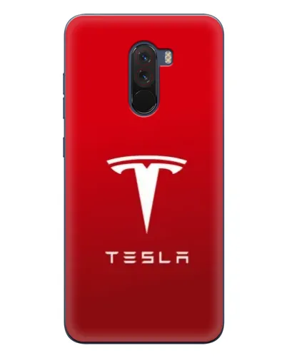 Чехол для Xiaomi POCO F1 с картинкой «Tesla Red Classic»