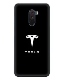 Чехол для Xiaomi POCO F1 с картинкой «Tesla White Logo» Чехол для Xiaomi POCO F1 с картинкой «Tesla White Logo»
