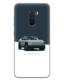 Чехол для Xiaomi POCO F1 с картинкой «Серебристый Cybertruck Tesla» Чехол для Xiaomi POCO F1 с картинкой «Серебристый Cybertruck Tesla»