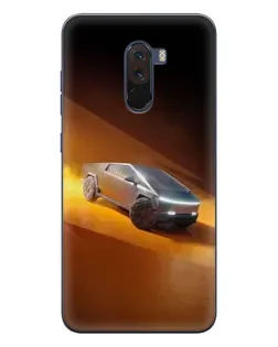Чехол для Xiaomi POCO F1 с картинкой «Cybertruck в пустыне» Чехол для Xiaomi POCO F1 с картинкой «Cybertruck в пустыне»