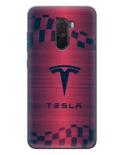 Чехол для Xiaomi POCO F1 с картинкой «Тесла красный карбон» Чехол для Xiaomi POCO F1 с картинкой «Тесла красный карбон»