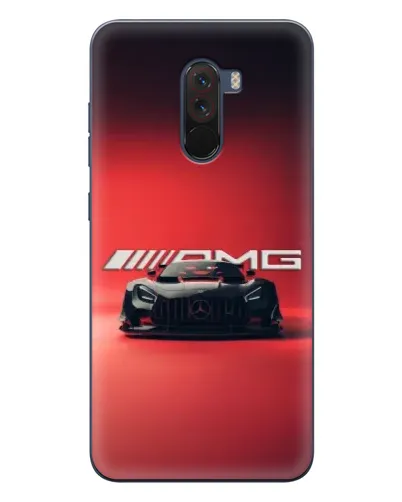 Чехол для Xiaomi POCO F1 с картинкой «Mercedes AMG — красная линия» Чехол для Xiaomi POCO F1 с картинкой «Mercedes AMG — красная линия»