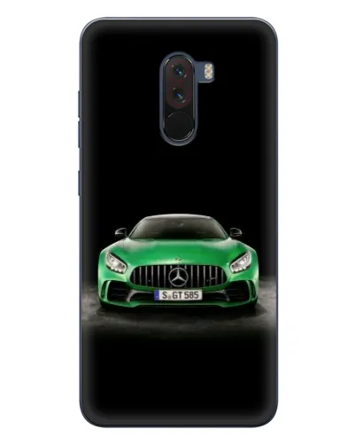 Чехол для Xiaomi POCO F1 с картинкой «Mercedes — неоновый лого» Чехол для Xiaomi POCO F1 с картинкой «Mercedes — неоновый лого»