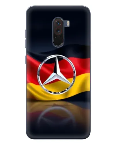 Чехол для Xiaomi POCO F1 с картинкой «Mercedes — флаг Германии» Чехол для Xiaomi POCO F1 с картинкой «Mercedes — флаг Германии»