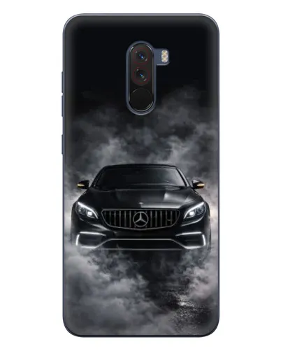 Чехол для Xiaomi POCO F1 с картинкой «Mercedes в дыму» Чехол для Xiaomi POCO F1 с картинкой «Mercedes в дыму»