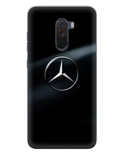 Чехол для Xiaomi POCO F1 с картинкой «Mercedes на металле» Чехол для Xiaomi POCO F1 с картинкой «Mercedes на металле»