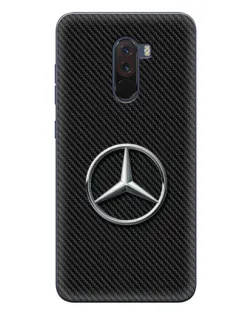 Чехол для Xiaomi POCO F1 с картинкой «Карбоновый Mercedes стиль» Чехол для Xiaomi POCO F1 с картинкой «Карбоновый Mercedes стиль»